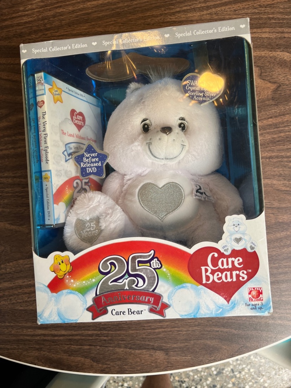 Care Bears 25th Anniversary Silver Heart Plush - White